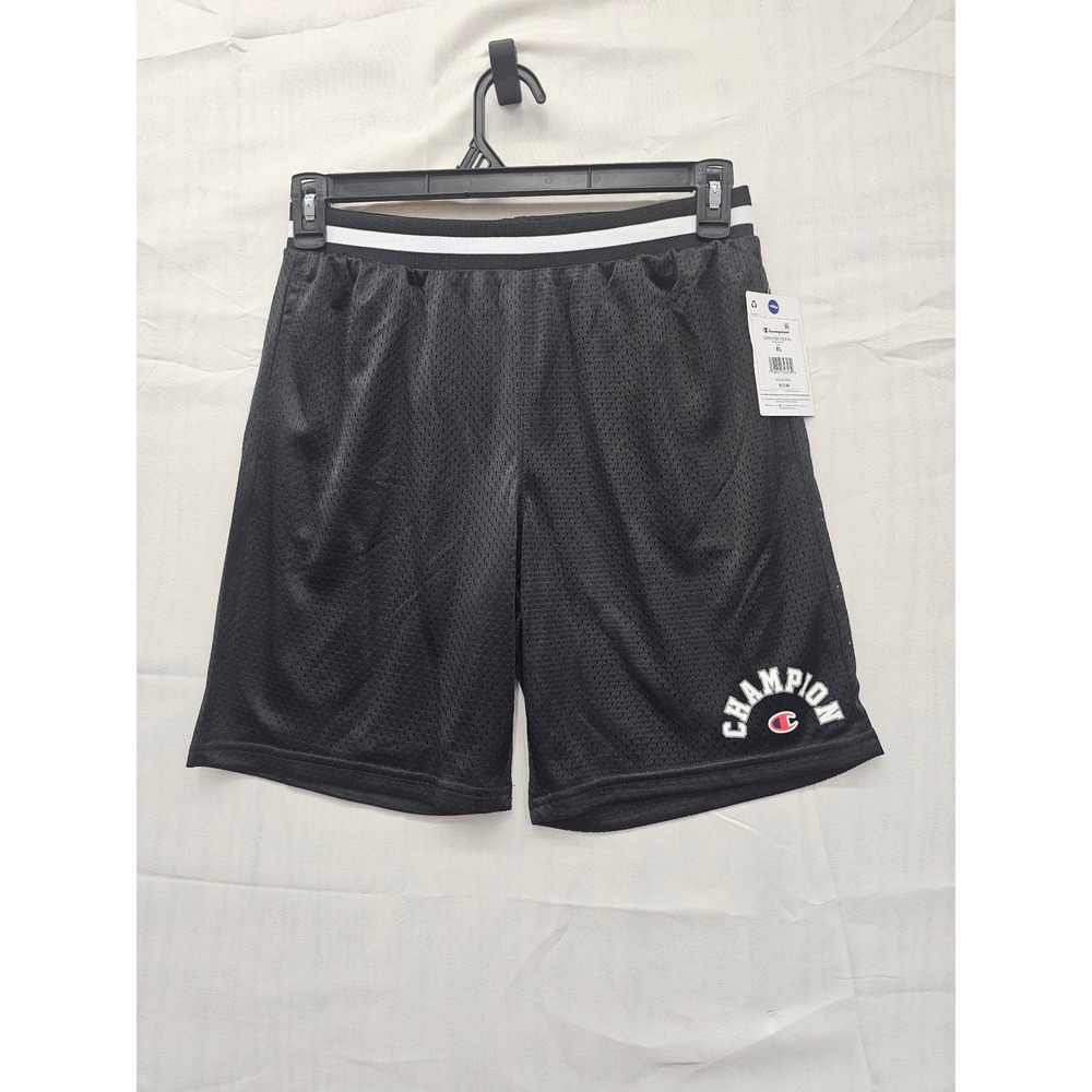 Champion Kids Black Mesh Basketball Shorts XL 18/20‎ C935SH7007-BLK-XL